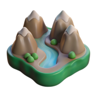 extraordinary rustic Softly Lit Valley Cutout Isolated png