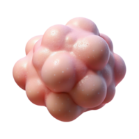beautiful creative Soft Pink Particle Cloud with Transparent Background high quality png