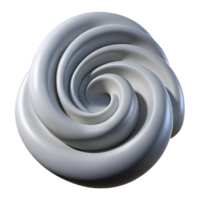 extraordinary contemporary Soft Wind Swirl Form Gray Isolated Transparent Background original png
