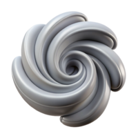 impressive abstract Soft Wind Swirl Shape Gray Isolated Element Cutout authentic png