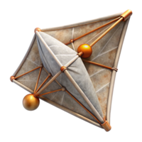 wonderful abstract Solar Sail in Motion Isolated Transparent Background authentic png