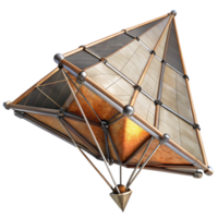 dramatic minimalist Solar Sail with Subtle Blue Tint Isolated Element high quality png