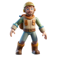 extraordinary classic Space Wanderer Cutout with Dynamic Pose on Transparent Background high resolution png