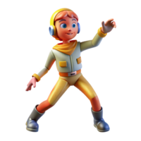 stunning abstract Space Wanderer Cutout with Dynamic Pose on Transparent Background exclusive png