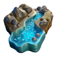extraordinary minimalist Sparkling Gorge Stream Cutout Transparent Water Element high resolution png