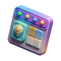 serene abstract Spectral Mapping Software Interface Isolated Element genuine png