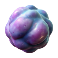 extraordinary creative Spinning Nebula Isolated on Transparent Background Angled View professional png