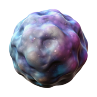 vibrant abstract Spinning Nebula Isolated on Transparent Background Angled View premium png