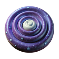 deslumbrante artístico espiral roda dentada galáxia isolado com Estrela clusters png