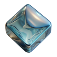 elegant minimalist Square Glass Distortion Reflection Cutout high resolution png