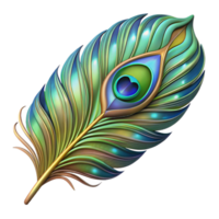 serene abstract Stained Glass Peacock Feather Transparent Cutout original png