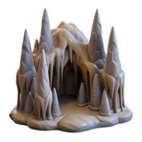 vibrant rustic Stalactite and Stalagmite Cutout with Detailed Shadows exclusive png