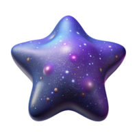 impressive minimalist Starry Expanse with Glowing Nebula Isolated Element professional png