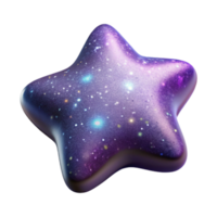 extraordinary modern Starry Expanse with Glowing Nebula Isolated Element authentic png