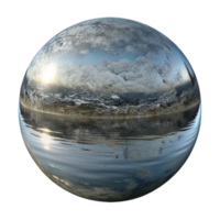 impressive modern Still Lake Surface Reflection Transparent Background original png