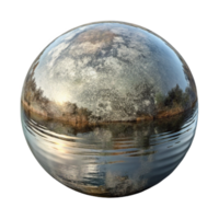 magnificent vintage Still Lake Surface Reflection Transparent Background high resolution png