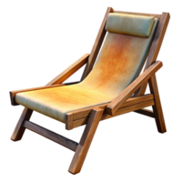 elegant abstract Sunset Sundowner Lounge Chair Isolated on Transparent Background professional png