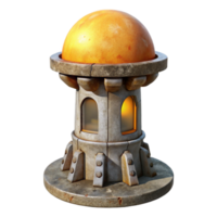 wonderful abstract Terraform Tower Cutout Isolated on Transparent Background premium png