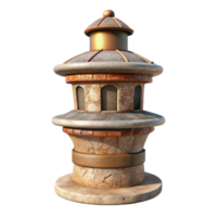 stunning contemporary Terraform Tower Side View with Transparent Background high quality png