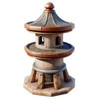extraordinary minimalist Terraform Tower Side View with Transparent Background genuine png