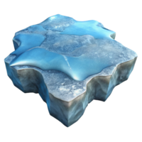 wonderful classic Thin Frozen Lake Ice Layer Cutout Isolated Element premium png