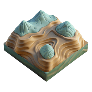 extraordinary minimalist Topographic Terrain Visualization Transparent Background Data Driven authentic png