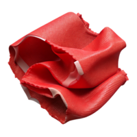 vibrant contemporary Torn Fabric Scrap Transparent Background Red Color original png