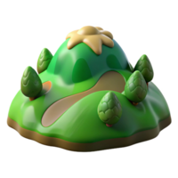 dramatic minimalist Verdant Hills Transparent Background Terra Verde Terrain Cutout high resolution png