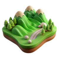 magnificent creative Verdant Valley Cutout Rolling Green Hills Transparent Background authentic png