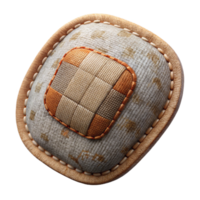 magnificent classic Vintage Fabric Patch Texture Isolated with Stitched Edges detailed png