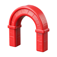 impressive minimalist Virtual Red Archway Isolated Element high resolution png