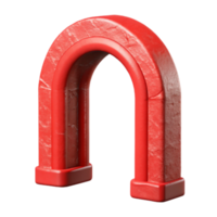 magnificent modern Virtual Red Archway Isolated Element high resolution png