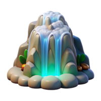 impressive creative Waterfall of Light Cutout Isolated on Transparent Background Dynamic Flow genuine png