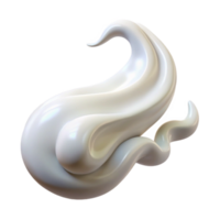 dramatic contemporary White Vapor Stream Isolated Element with Flowing Motion high quality png