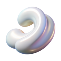 wonderful modern White Vapor Wave Isolated Element with Smooth Curves high resolution png