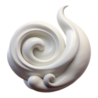 impressive rustic White Vapor Swirls Isolated Element with Graceful Movement authentic png