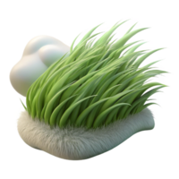 dramatic abstract Windblown Zephyr Zone Grass Cutout Element high quality png