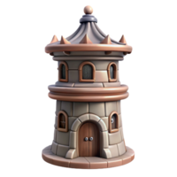 serene abstract Wind Carved Aerthys Tower Isolated Element Front View detailed png