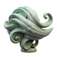 vibrant rustic Windswept Aerthys Sculpture Isolated Transparent Background high quality png