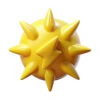 elegant creative Yellow Energy Spark with Transparent Background high quality png