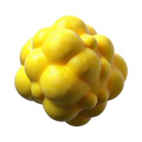 beautiful creative Yellow Smoke Cloud Isolated Element with Diffuse Edges high resolution png