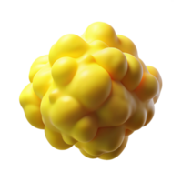 magnificent abstract Yellow Smoke Puff Isolated Element with Soft Texture high resolution png