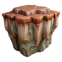 serene traditional Zephyr Zone Cliff Face with Detailed Textures Isolated high resolution png