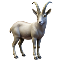 extraordinary rustic Zephyr Zone Mountain Goat Isolated Element Realistic Rendering authentic png