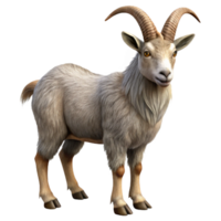 extraordinary traditional Zephyr Zone Mountain Goat Isolated Element Realistic Rendering genuine png