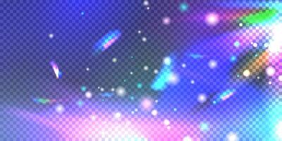 Abstract Holographic reflection with sparkling particles vector