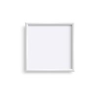 White square blank frame isolated on white background vector