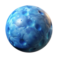 gorgeous distinctive Hyper-specific, photorealistic, isolated cutout of a professional render, single, ultra-detailed celestial sphere emanating cosmic radiation with Transparent Background png