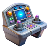timeless bohemian Spaceship console, control panels, screens, buttons with Transparent Background expertly shot png