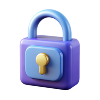 pristine exceptional A stylized lock icon with Transparent Background png
